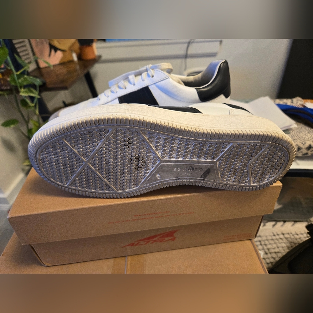 Sandro White and Gray Sneaker - Picture 5 of 6